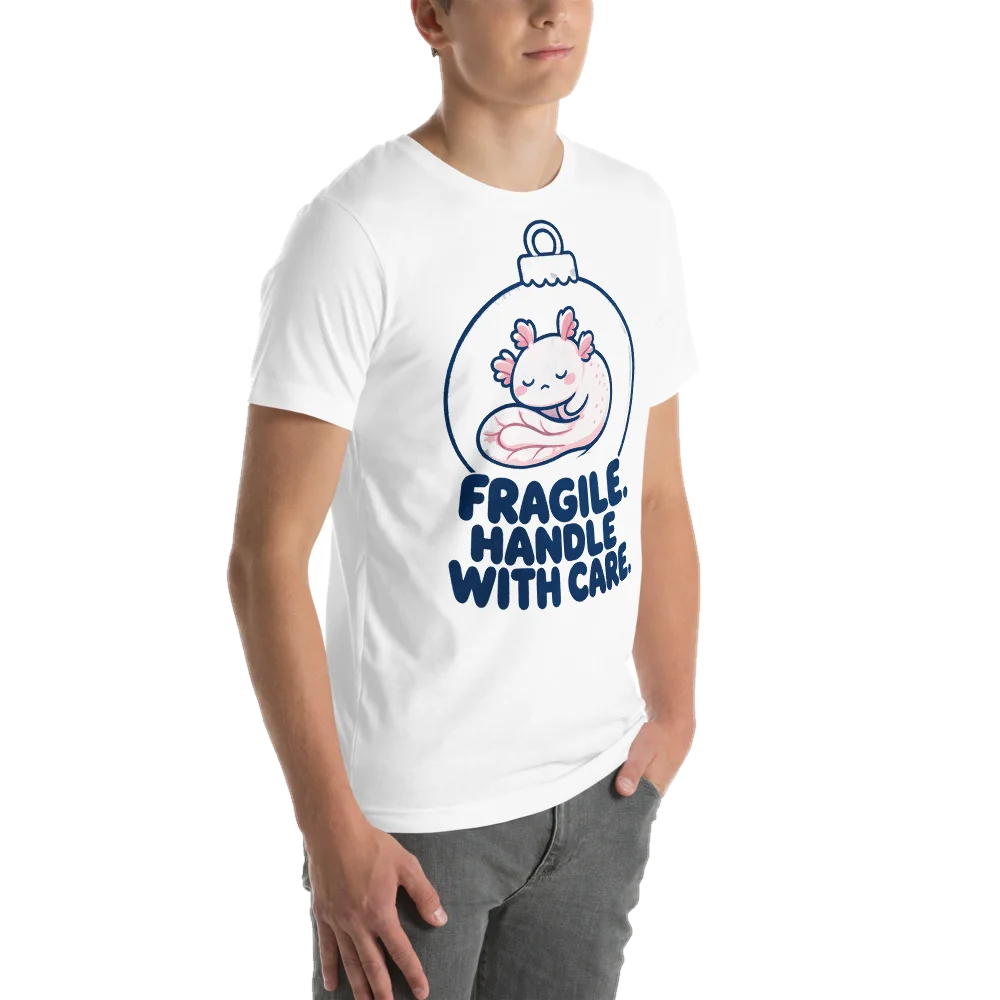 Fragile. Handle With Care., seen from behind