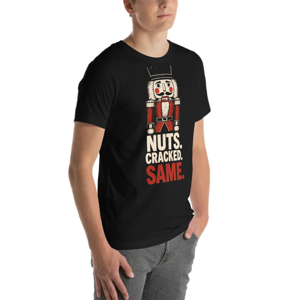 Nuts. Cracked. Same., seen from behind