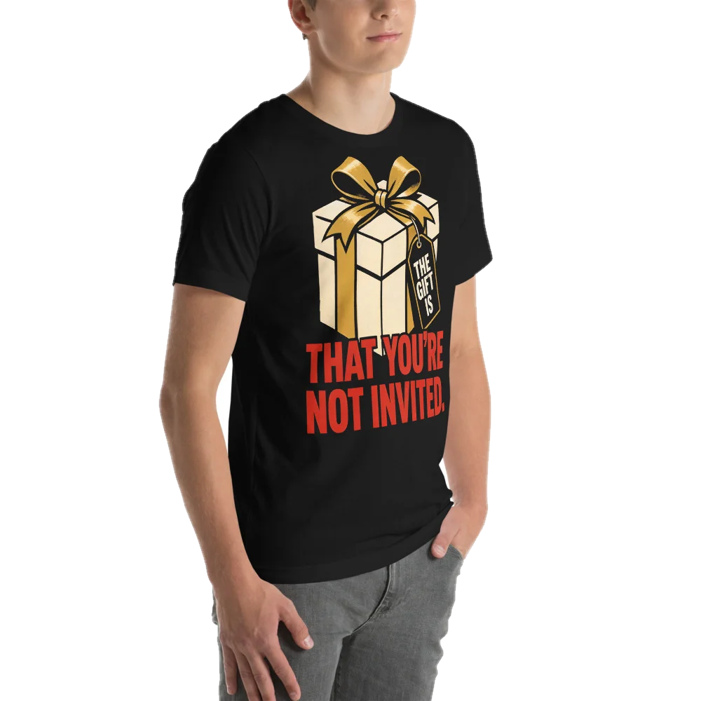 The Gift Is You're Not Invited, seen from behind