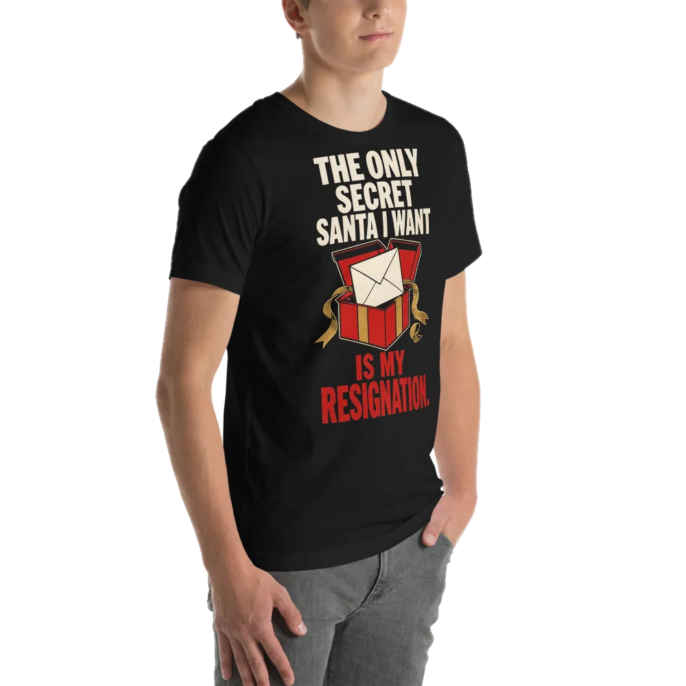 The Only Secret Santa I Want, seen from behind