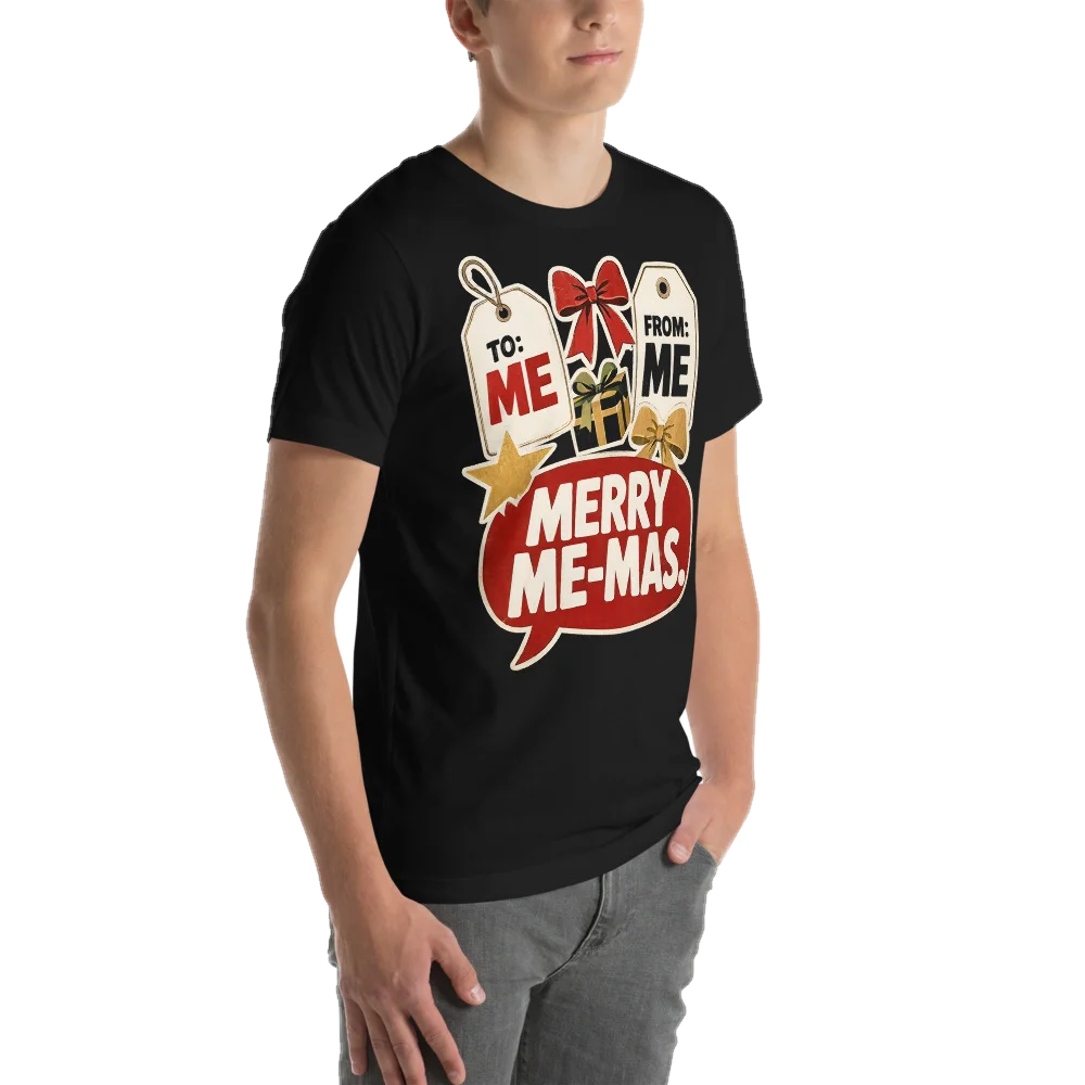 Merry Me-Mas, seen from behind