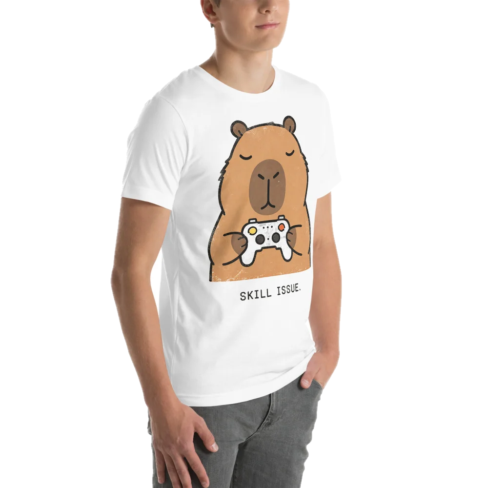 Skill Issue Capybara, seen from behind