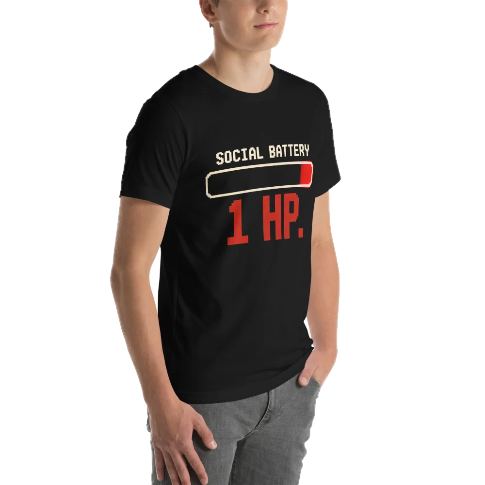Social Battery: 1 HP, seen from behind