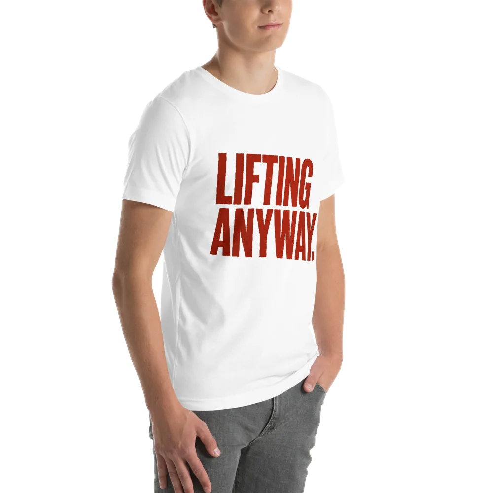 Lifting Anyway, seen from behind