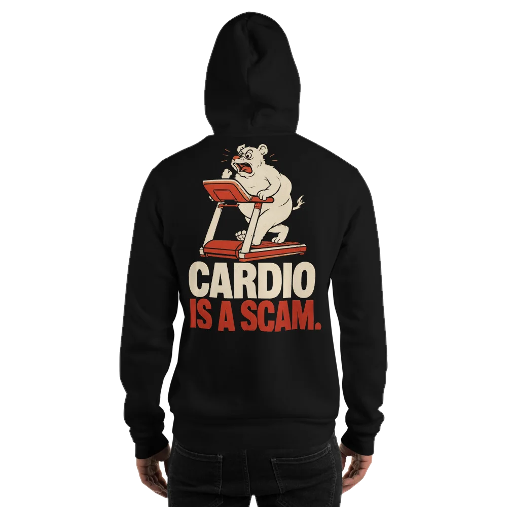 Cardio Is a Scam hoodie
