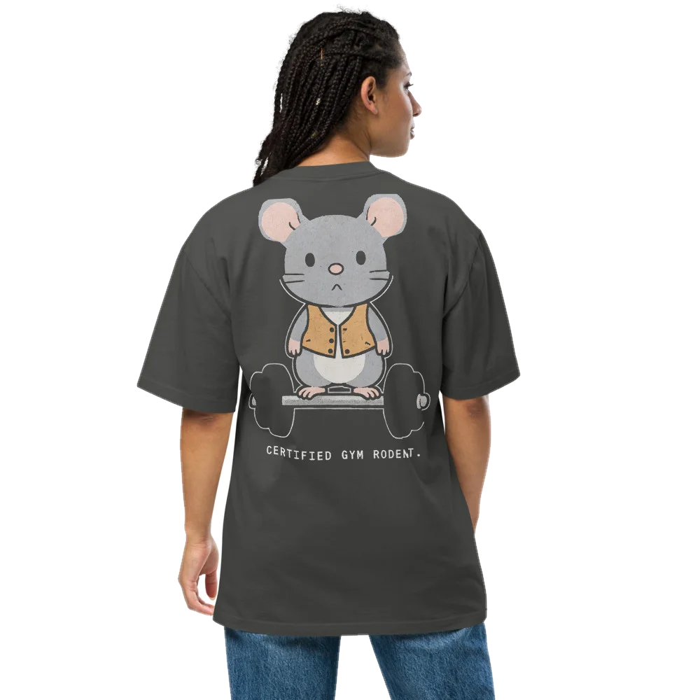 Certified Gym Rodent oversized t-shirt
